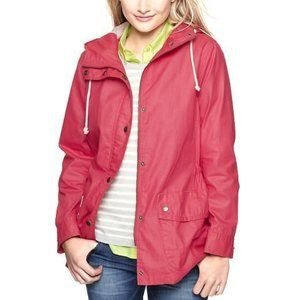 Gap Fisherman Mac Spring Rain Jacket Coral | XS